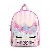 OMG Accessories Miss Bella Ombre Stripe Mini Backpack in Bubblegum