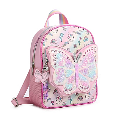 OMG Accessories Miss Gwen Diagonal Ombre Mini Backpack in Cotton Candy. View a larger version of this product image.