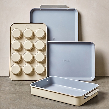 Caraway&reg; Ceramic Nonstick 5-Piece Bakeware Set in Cream. View a larger version of this product image.