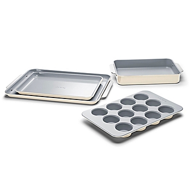 Caraway&reg; Ceramic Nonstick 5-Piece Bakeware Set in Cream. View a larger version of this product image.