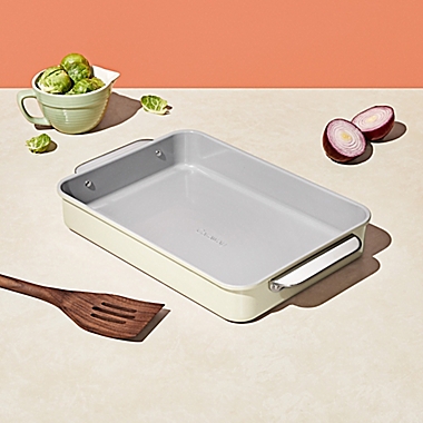 Caraway&reg; Ceramic Nonstick 9-Inch x 13-Inch Rectangle Baking Pan in Cream. View a larger version of this product image.