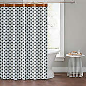 The Novogratz 72-Inch x 72-Inch Umbria Shower Curtain in White