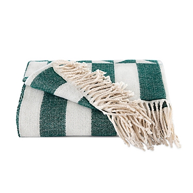 The Novogratz Waverly Tile Throw Blanket in Green. View a larger version of this product image.