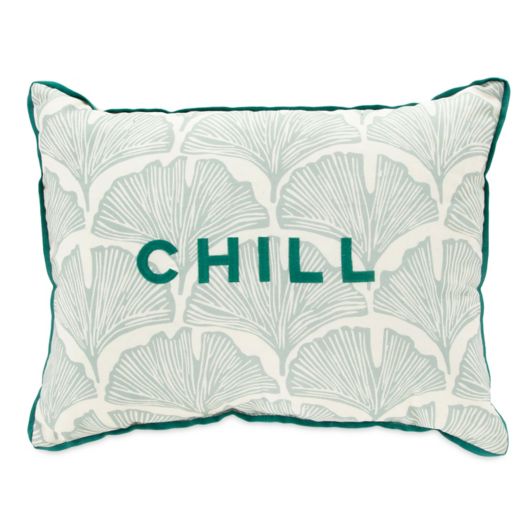 The Novogratz "Chill" Oblong Throw Pillow in Sky Blue