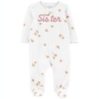 Alternate image 0 for carter&#39;s&reg; &quot;Little Sister&quot; Zip-Up Sleep &amp; Play Footie in White