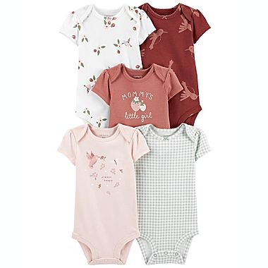 carter&#39;s&reg; Size 3M 5-Pack Short-Sleeve Original Bodysuits. View a larger version of this product image.