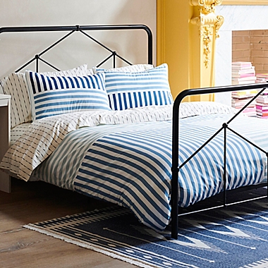 The Novogratz Painterly Stripe 2-Piece Twin/Twin XL Comforter Set in Blue. View a larger version of this product image.