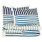 Alternate image 3 for The Novogratz Painterly Stripe 2-Piece Twin/Twin XL Comforter Set in Blue