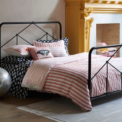 Novogratz&reg; Painterly Stripe 3-Piece King Comforter Set in Pink