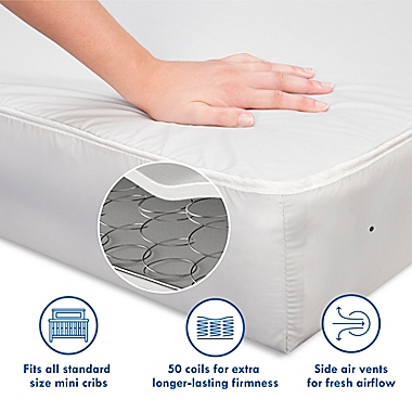 DaVinci Deluxe Coil Extra Firm Mini/Portable Crib Mattress. View a larger version of this product image.