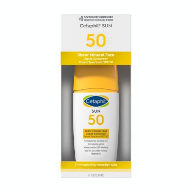 Cetaphil&reg; 1.7 fl. oz. Sheer Mineral Face Liquid Sunscreen. View a larger version of this product image.