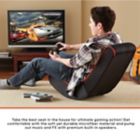Alternate image 1 for Sharper Image&reg; Foldable Gaming Chair with Speakers in Black