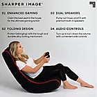 Alternate image 3 for Sharper Image&reg; Foldable Gaming Chair with Speakers in Black