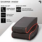 Alternate image 4 for Sharper Image&reg; Foldable Gaming Chair with Speakers in Black