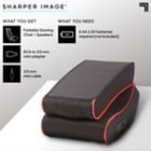 Alternate image 4 for Sharper Image&reg; Foldable Gaming Chair with Speakers in Black