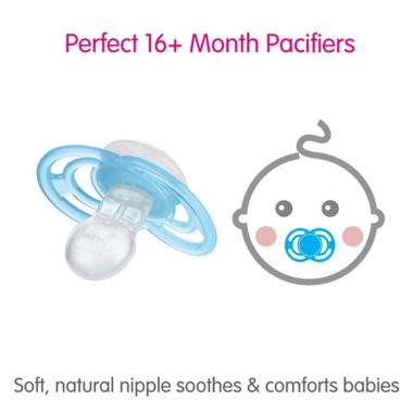 MAM 16+M Perfect Night 2-Pack Glow-in-the-Dark Pacifiers. View a larger version of this product image.