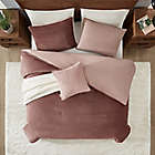 Alternate image 2 for UGG&reg; Brody 5-Piece Reversible King Comforter Set in Bark Brown/Cliff