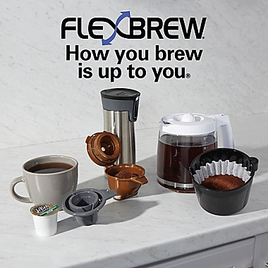 Hamilton Beach&reg; FlexBrew&reg; 2-Way Coffee Maker in White. View a larger version of this product image.