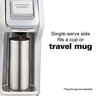 Hamilton Beach&reg; FlexBrew&reg; 2-Way Coffee Maker in White. View a larger version of this product image.