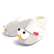 Shooshoos&trade; Size 0-6M Monocle Slipper Bootie in White