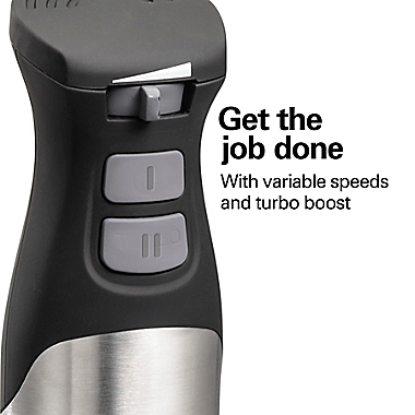 Hamilton Beach&reg; Stainless Steel Speed Hand Blender with Turbo Boost. View a larger version of this product image.