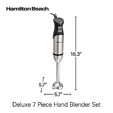 Hamilton Beach&reg; Stainless Steel Speed Hand Blender with Turbo Boost. View a larger version of this product image.