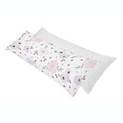 Sweet Jojo Designs&reg; Floral Rose Reversible Body Pillowcase in Lavender