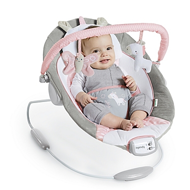 Ingenuity&trade; Flora the Unicorn&trade; Soothing Bouncer. View a larger version of this product image.