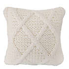 Alternate image 0 for Bee &amp; Willow&trade; Chunky Ribbon Cable Knit 18-Inch Throw Pillow in Coconut Milk