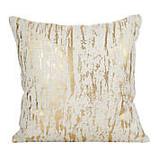 Saro Lifestyle Distressed Metallic Foil 27-Inch Square Pillow Cover in Gold