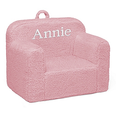 Delta Children&reg; Personalized Cozee Sherpa Kids Chair in Pink. View a larger version of this product image.