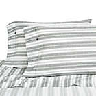 Alternate image 2 for Nautica&reg; Brodie Stripe 500-Thread-Count Full Sheet Set in Grey