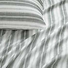 Alternate image 1 for Nautica&reg; Brodie Stripe 500-Thread-Count Full Sheet Set in Grey