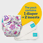 Alternate image 1 for Charlie Banana One Size Reusable Cloth Diaper with 2 Inserts in Cotton Bliss