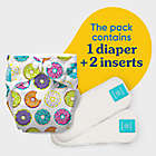 Alternate image 1 for Charlie Banana One Size Reusable Cloth Diaper with 2 Inserts in Delicious Donuts