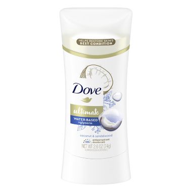 Dove 2.6 oz. Ultimate Antiperspirant Deodorant Stick in Coconut &amp; Sandalwood. View a larger version of this product image.