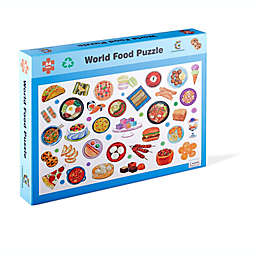 Cognisprings 64-Piece World Food Puzzle