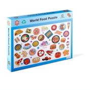 Cognisprings 64-Piece World Food Puzzle