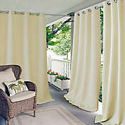 Elrene Connor 84-Inch Indoor/Outdoor Grommet Top Window Curtain Panel in Ivory (Single)
