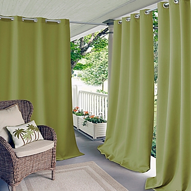 Elrene Connor Indoor/Outdoor Grommet Top Window Curtain Panel (Single). View a larger version of this product image.