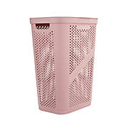 Mind Reader 60-Liter Perforated Laundry Hamper in Pink