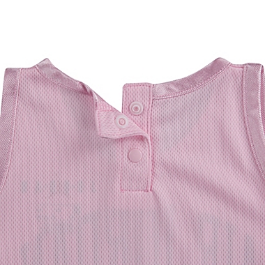 Jordan&reg; Air Jordan Jersey Romper in Pink. View a larger version of this product image.