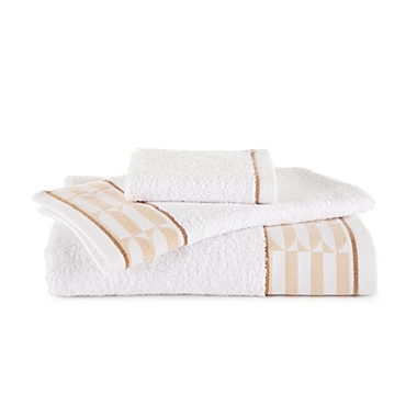 The Novogratz Waverly Tile 6-Piece Washcloth Set in White. View a larger version of this product image.