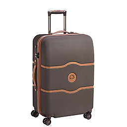 DELSEY PARIS Chatelet Air 24-Inch Hardside Checked Spinner Luggage in Chocolate
