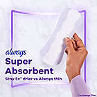 Alternate image 2 for Always&reg; 60-Count Xtra Protection Regular Liners