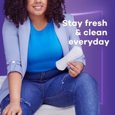 Always&reg; 48-Count Xtra Protection Long Panty Liners. View a larger version of this product image.