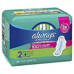 Always® 20-Count Size 2 Ultra Thin Daytime Pads with Flexi-Wings™