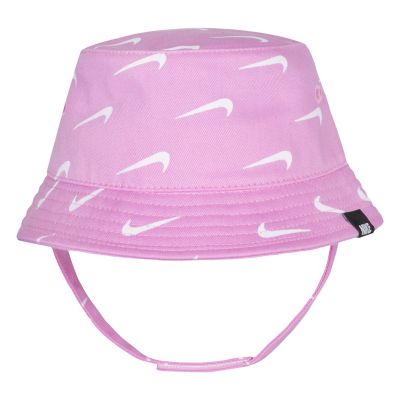 Nike&reg; Size 2T-4T Swoosh Print Bucket Hat in Psychic Pink