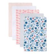 Burt's Bees Baby&reg; 5-Pack Botanical Gardens Organic Cotton Burp Cloths in Dawn