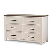 Sorelle Westley 6-Drawer Double Dresser in Chocolate
